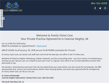 Tablet Screenshot of familyvisioncareva.com